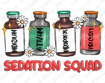 Sedation squad png sublimation design download, medicine png, medical png, pharmacy png, sublimate designs download