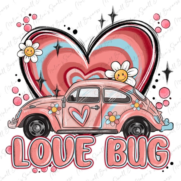 Love bug png sublimation design download, Valentine's Day png, Bug png, 14th February png, sublimate designs download