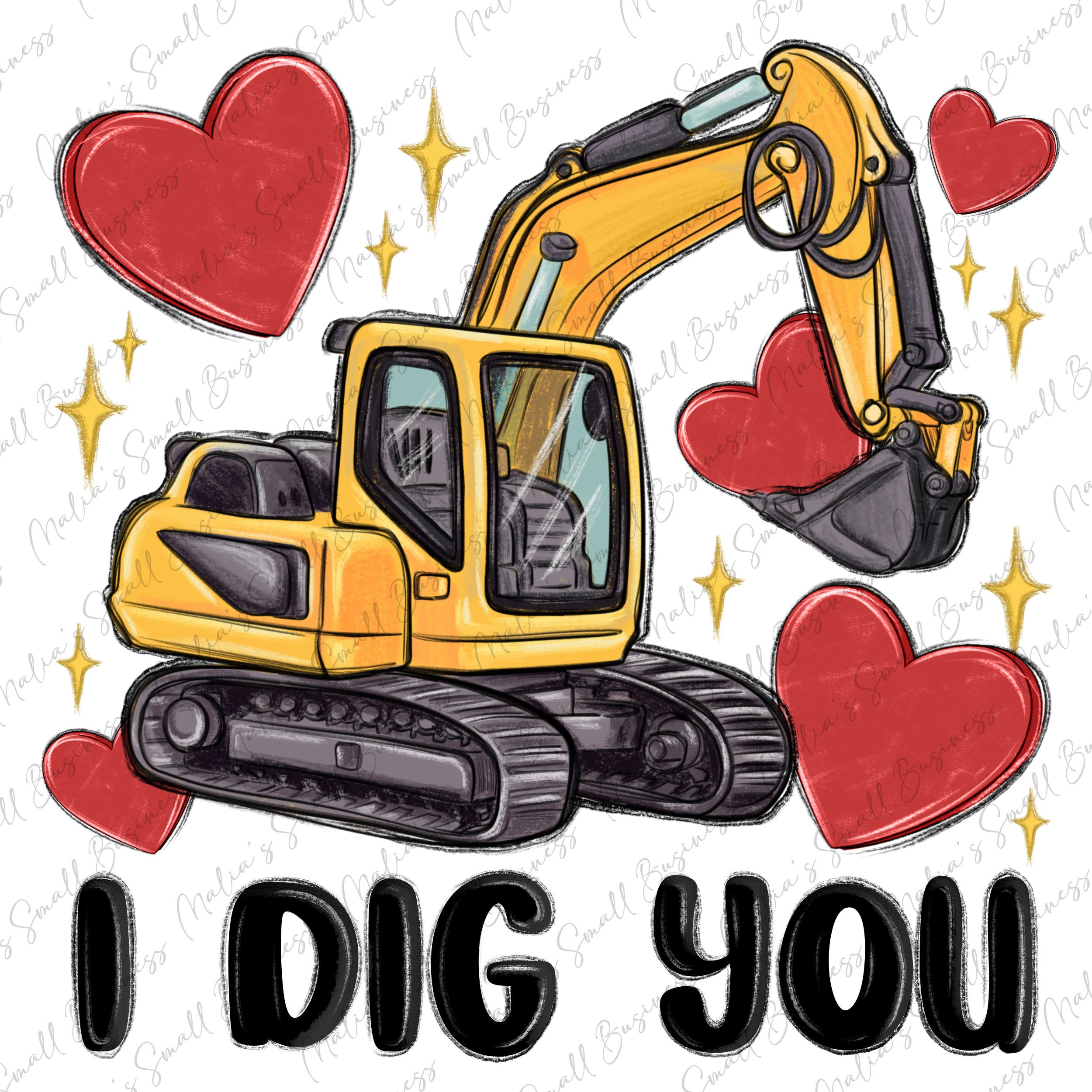 Valentine's Day Stickers, I Dig You Valentine Stickers, Personalized K –  The Label Palace