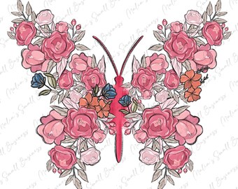 Descarga de diseño de sublimación png de mariposa floral, png de mariposa, diseño png floral, png de mariposa de flores, descarga de diseños sublimados