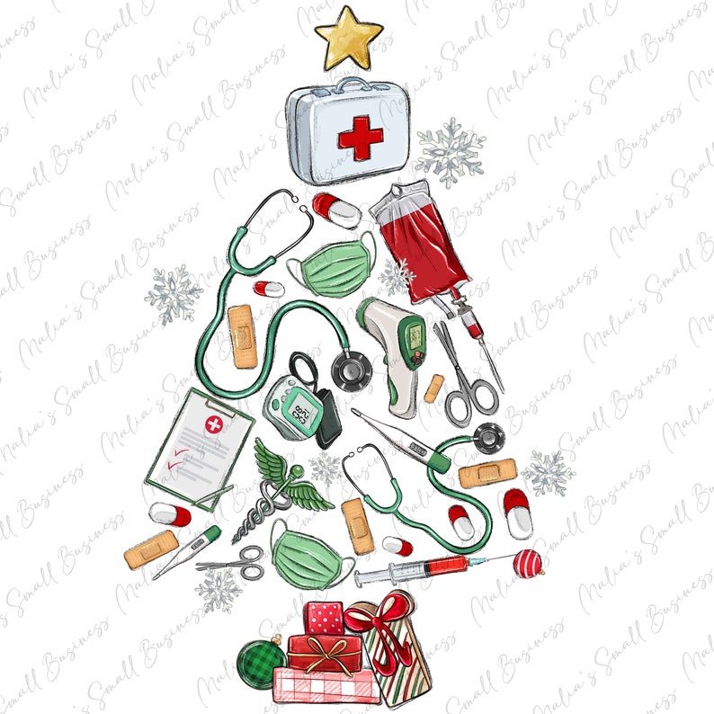 Christmas Tree Rnp Nurse Christmas Tree Png Sublimation Design Download, Merry Christmas ...