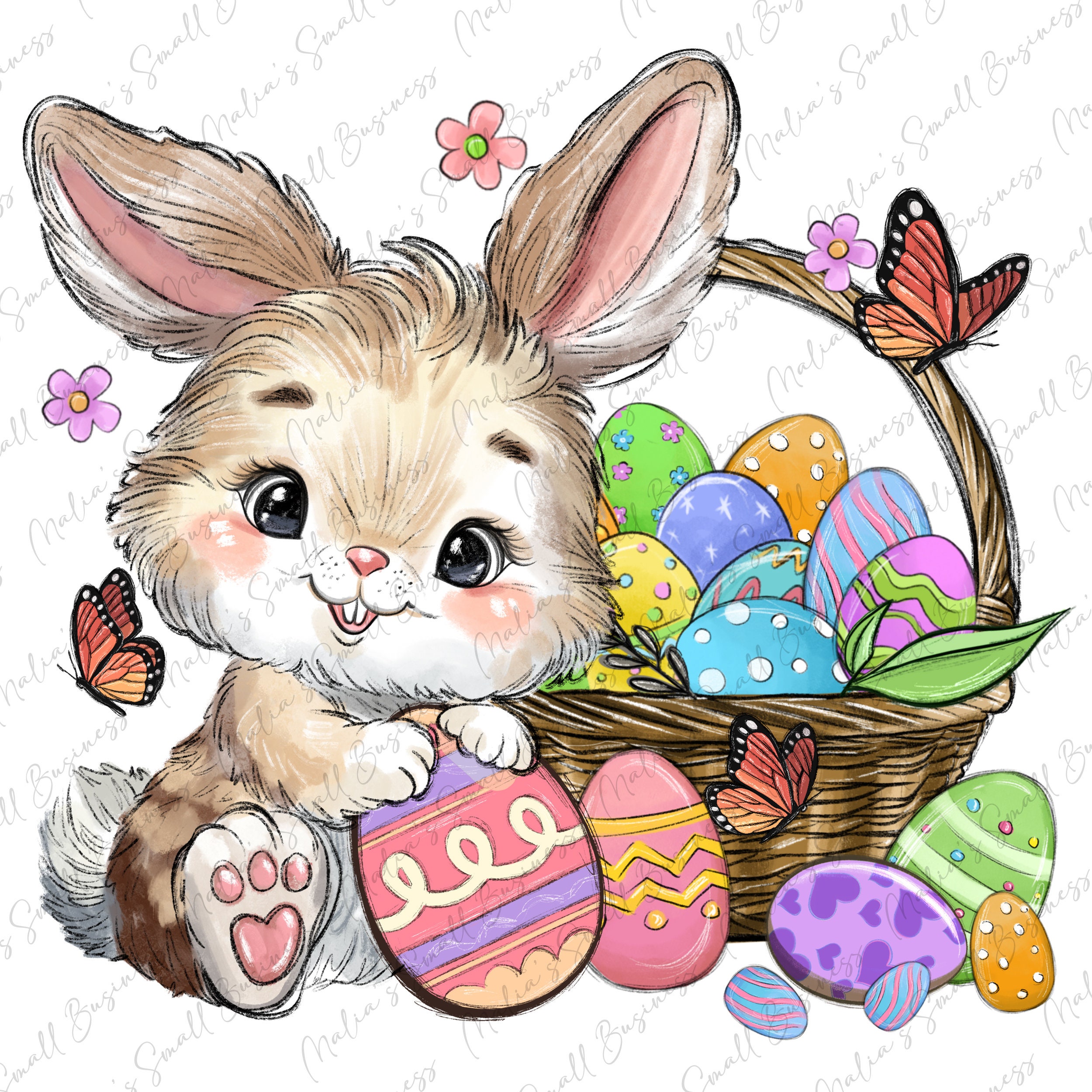 Easter Bunny Png Sublimation Design Download, Easter Day Png, Happy ...