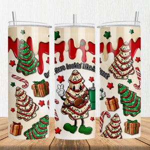 Boo-jee Christmas cake 20 oz skinny tumbler png, Christmas tumbler wrap png, tree cake 20 oz tumbler designs, tumbler png download