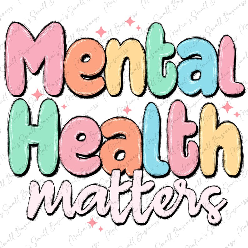 Mental Health Matters Png Sublimation Design Download, Mental Health ...