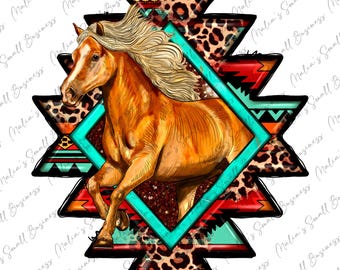 Aztec symbol with horse png sublimation design download, western png, horse png, western patterns png, sublimate designs download