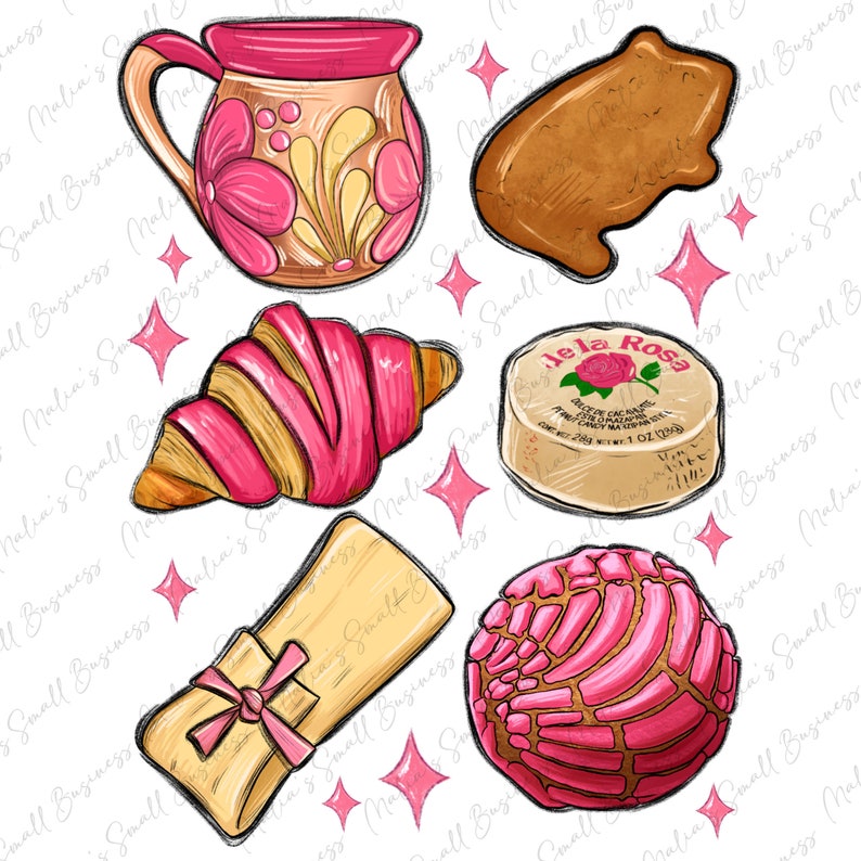 Mexican Pan Dulce Png Sublimation Design Download, Mexican Dessert Png ...