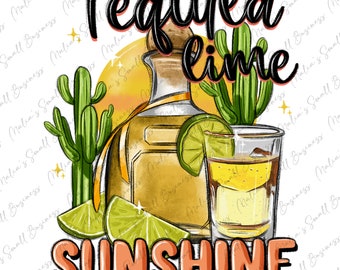 Tequila lime sunshine png sublimation design download, summer tequila png, summer vibes png, Tequila png, sublimate designs download