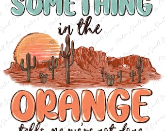 Quelque chose dans le téléchargement de conception de sublimation png orange, png de crâne de taureau occidental, png occidental, png de crâne de taureau, téléchargement de conceptions sublimées