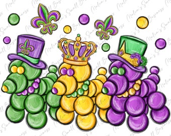 Mardi Gras bead dogs png sublimation design download, Mardi Gras png, Mardi Gras Carnaval png, bead dogs png, sublimate designs download
