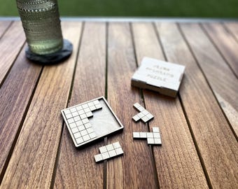 旅行パズルゲーム レーザーカットファイル、カスタマイズ可能、SVG ファイル
