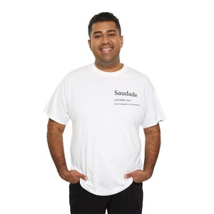 Saudade Definition In White Unisex Baseball T-Shirt