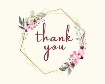 Printable Editable Digital Business Thank You Card Canva Template Thank ...
