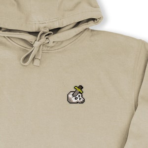 Slayer Skill OSRS Embroidered Pixel Art Hoodie - Pixel Art, Retro Gaming Fashion, Gamer Gift, Runescape-Themed Apparel, Unisex Cozy Hoodie