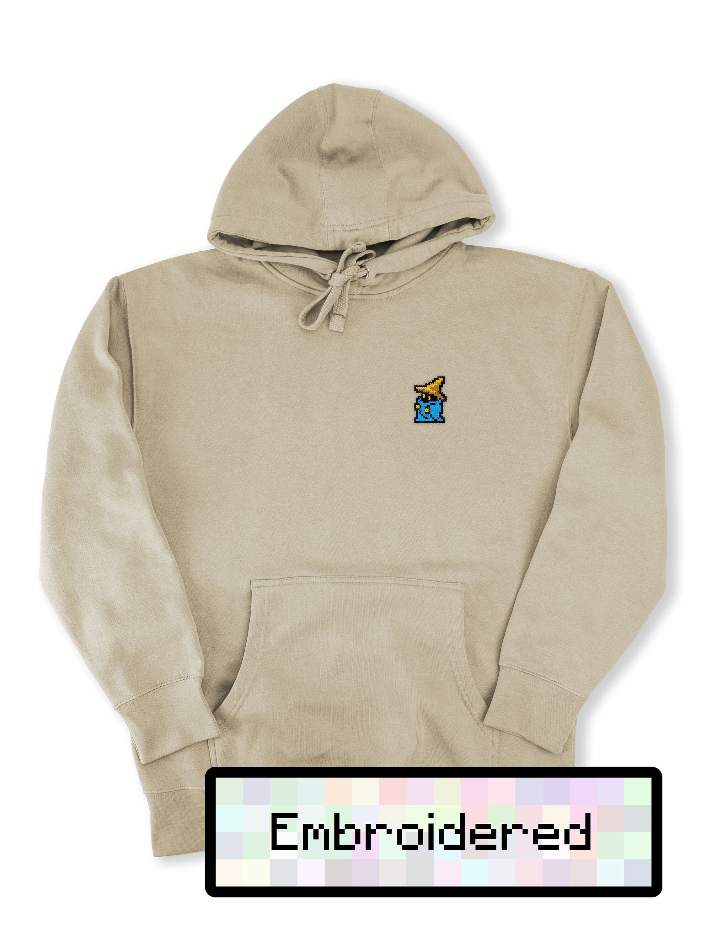 Black Mage Pixel Art Hoodie - Pixel Art, Retro Gaming Fashion, Gamer Gift, Final Fantasy-Themed Apparel, Unisex Ultra Soft Cozy Hoodie