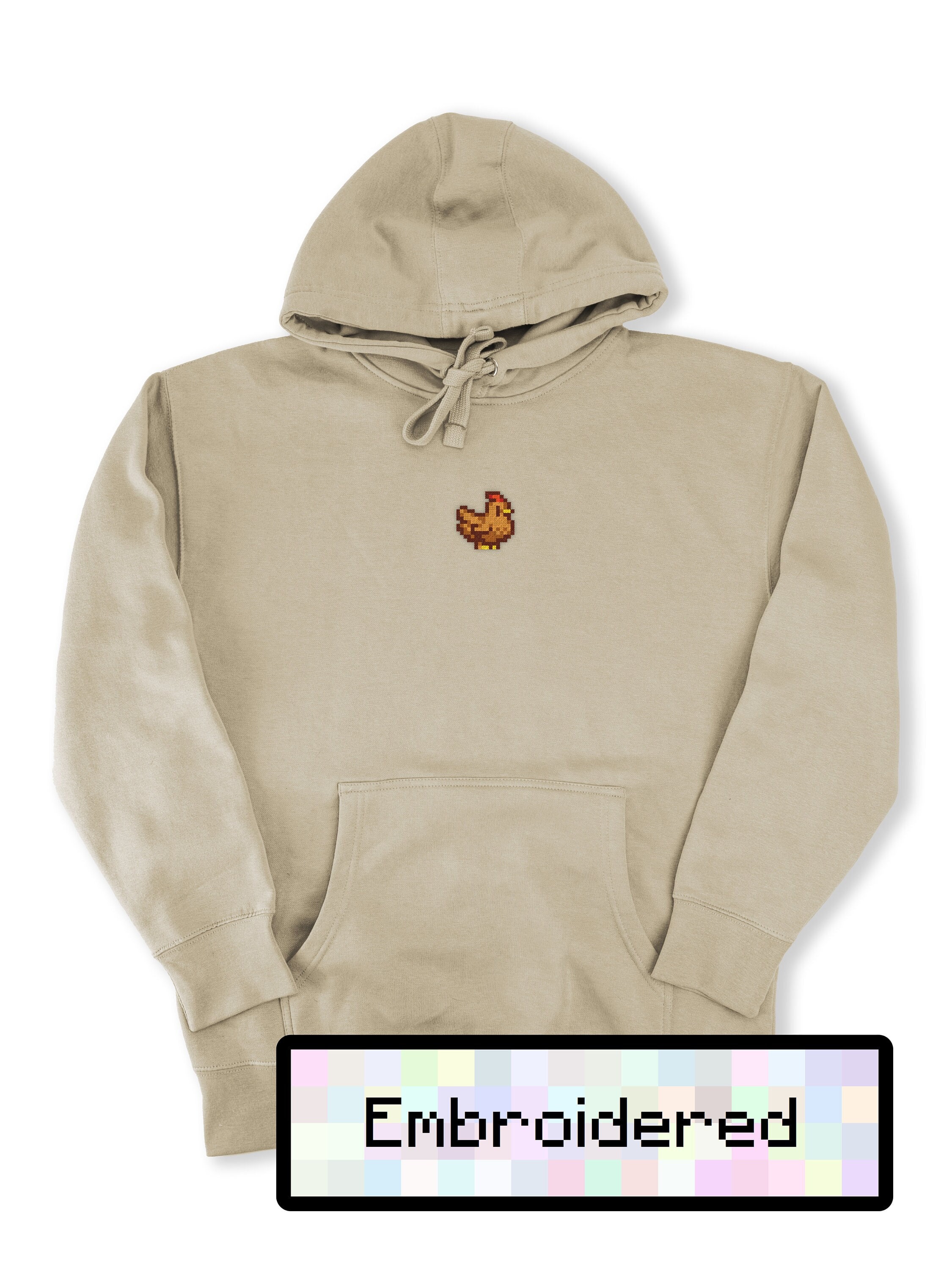 Felpa Stardew Valley - Con Ricamo Gallina | Felpata, Comoda E Divertente | Per Vere Gamer - Foto 2