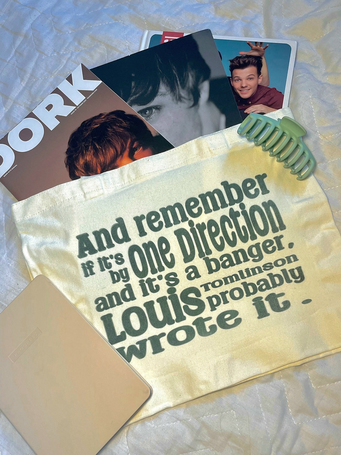 Louis Tomlinson One Direction Tote Bag Etsy UK