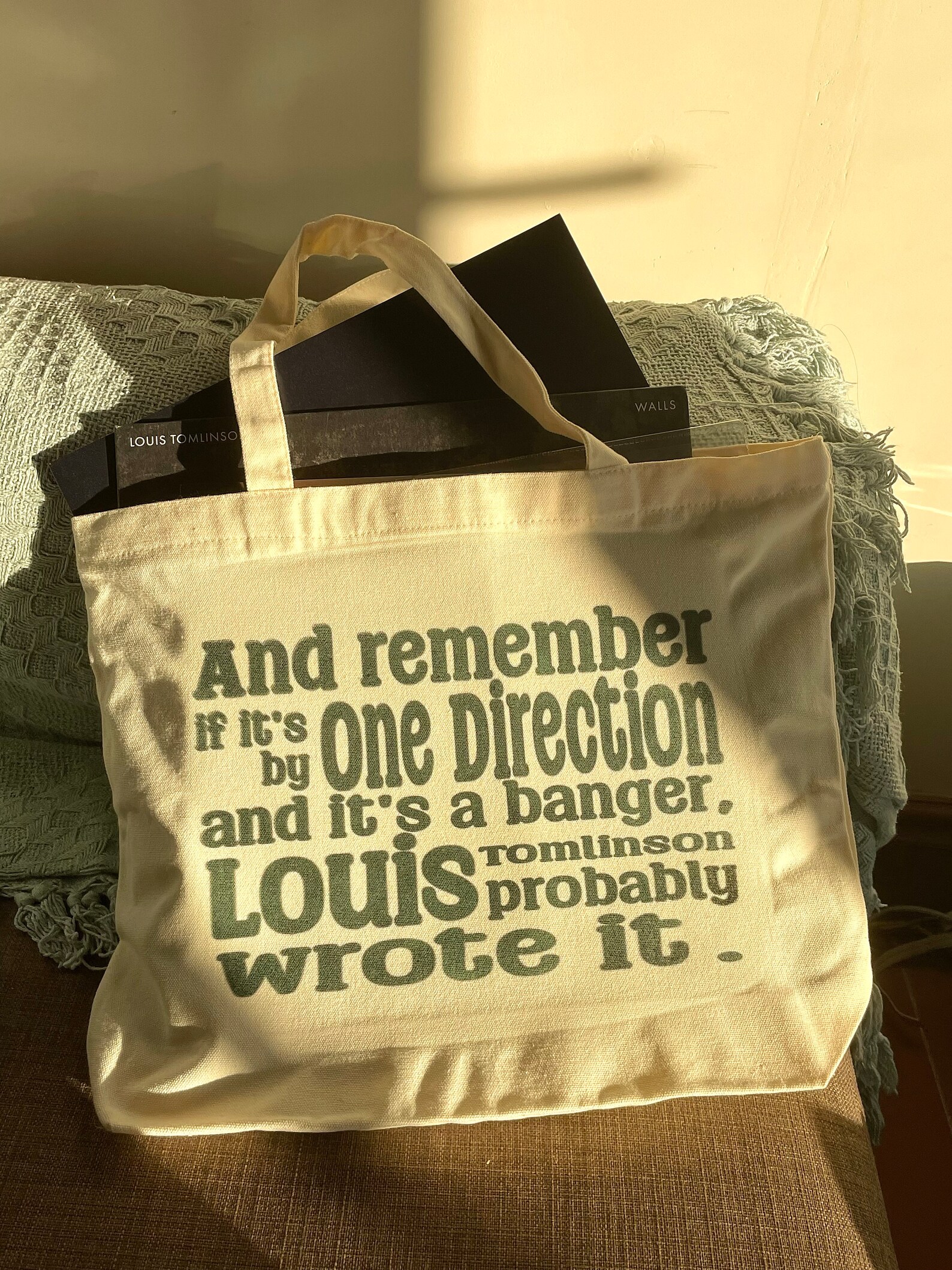 Louis Tomlinson One Direction Tote Bag Etsy UK