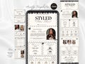 Hair Stylist Acuity Scheduling Template Hair  Website Cream Booking Site Hairstylist Modern Acuity Minimalist  Canva Templates product logo