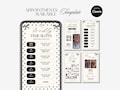 Weekly Available Appointment Template Nail Instagram Story Weekly Schedule Lash Booking Calendar Monthly Availability Calendar Flyer Print product logo