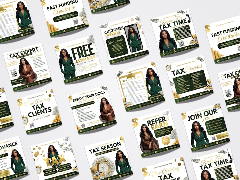 Fully Editable Tax Prep Service Flyers 2026 Tax Season Flyers ...