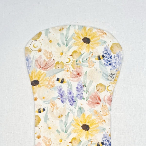 BABY BURP CLOTH | Watercolour Flower Garden – Stylish and Absorbent Nursery Essential