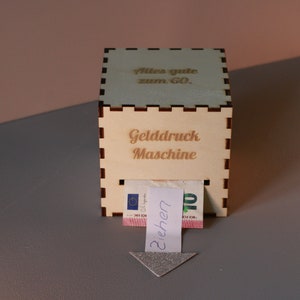 Gelddruck-Maschine , Geldgeschenk-Box