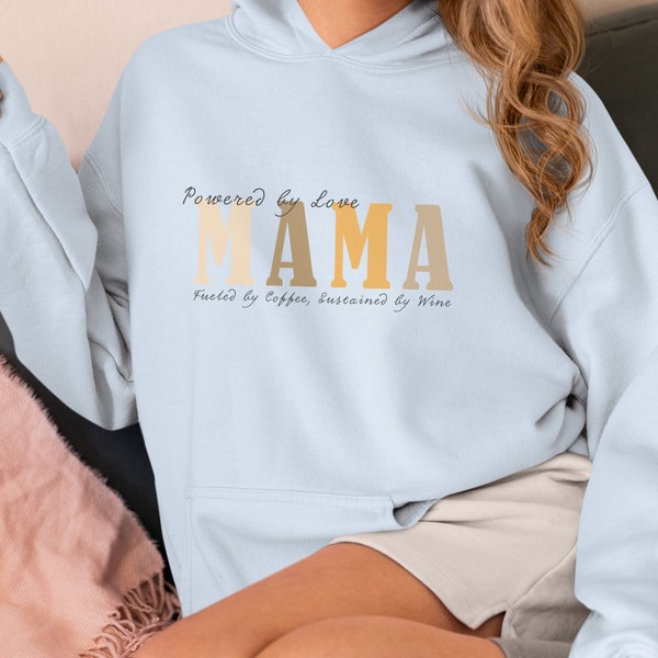 Modern Mama Women's Hoodie - Earth Tone Comfort and Chic Typography Design - Casual, Stylish Motherhood Fashion, Perfect for Everyday Wear