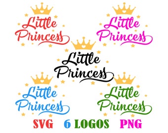 Kleine prinses PNG SVG, kleine prinses PNG clipart, prinses clipart SVG, prinses verjaardag, prinses sublimatie clipart, T-shirt print