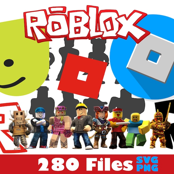 Bundle Roblox PNG SVG 280 files, Roblox PNG Clipart,Roblox svg, Clipart Roblox Birthday, Roblox Sublimation Clipart, Roblox Instant download
