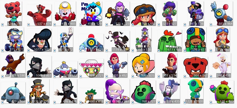 Brawl Stars PNG, Brawl Stars PNG Clipart, Brawl Stars Birthday, Brawl Stars Instant download, imagem 6