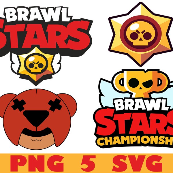 Brawl Stars PNG SVG, Brawl Stars PNG Clipart, Brawl Stars SVG, Clipart Brawl Stars Geburtstag, Brawl Stars Sublimation Clipart