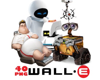 Wall-E PNG, Wall-E PNG Clipart, Robot PNG Clipart, Wall-E Birthday, Wall-E Instant download