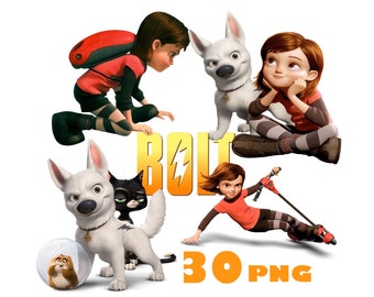 Bolt PNG, Bolt PNG Clipart, Dog Pet PNG Clipart, Bolt Birthday, Bolt Instant download