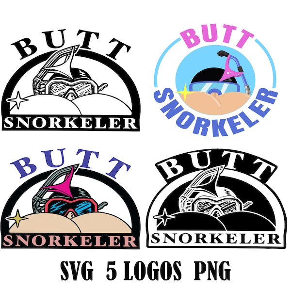 Butt Snorkeler SVG, Butt Snorkeler PNG Clipart, Butt Snorkeler Clipart svg, Butt Snorkelert Birthday, Butt Snorkeler Sublimation Clipart