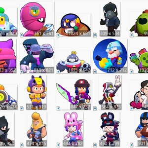 Brawl Stars PNG, Brawl Stars PNG Clipart, Brawl Stars Birthday, Brawl Stars Instant download, image 4