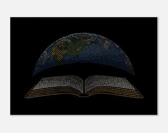 Canvas - In The Beginning - Genesis 1 and John 1 - Christian Wall Art