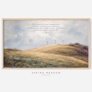 Christian Frame TV Art: Isaiah 53 Easter Jesus Frame TV Art (Digital Download)