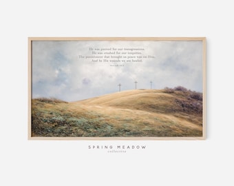 Christian Frame TV Art: Isaiah 53 Easter Jesus Frame TV Art (Digital Download)