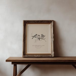 Christian Wall Art - Vintage Neutral Bible Verse Print - Psalm 150:6 (Digital Download) image 4
