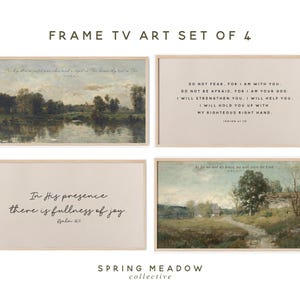 Christian Scripture Art for Samsung Frame TV: Set of 4 (Digital Download)