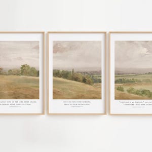 Christian Vintage Landscape Art Prints: Lamentations 3 Set (Digital Download)