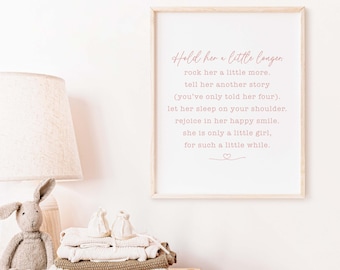 Hold Him A Little Longer / Above the Crib Decor / Printable Art ...