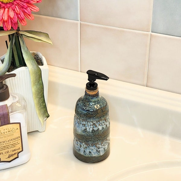 Handmade Ceramic Soap Dispenser Etsy