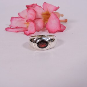 Plain bezel silver ring , Statement ring , Gift for her , Eternity ring , Anniversary gift , Promise ring