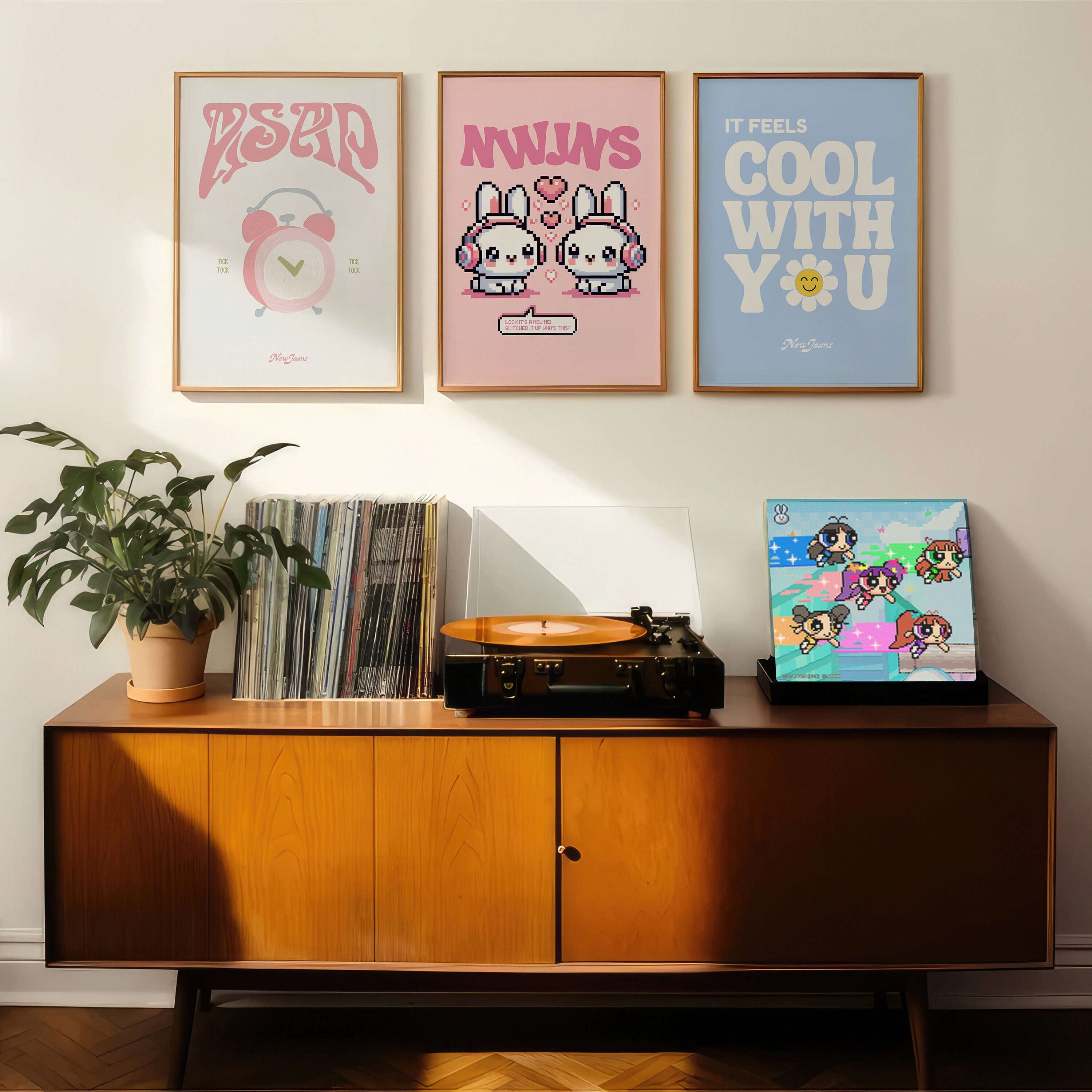 Set of 3 NEWJEANS Poster Kpop Prints and Wall Art for Room Decor