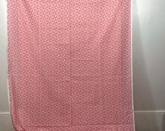 Vintage VIP Cranston Quilting Fabric Pink Floral Cotton | 1970s Ditsy Print
