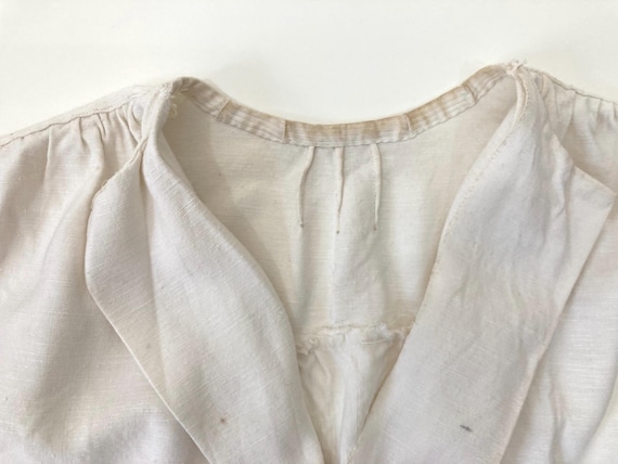 Antique French Linen Chemise Blouse: Paris Flea M… - image 6