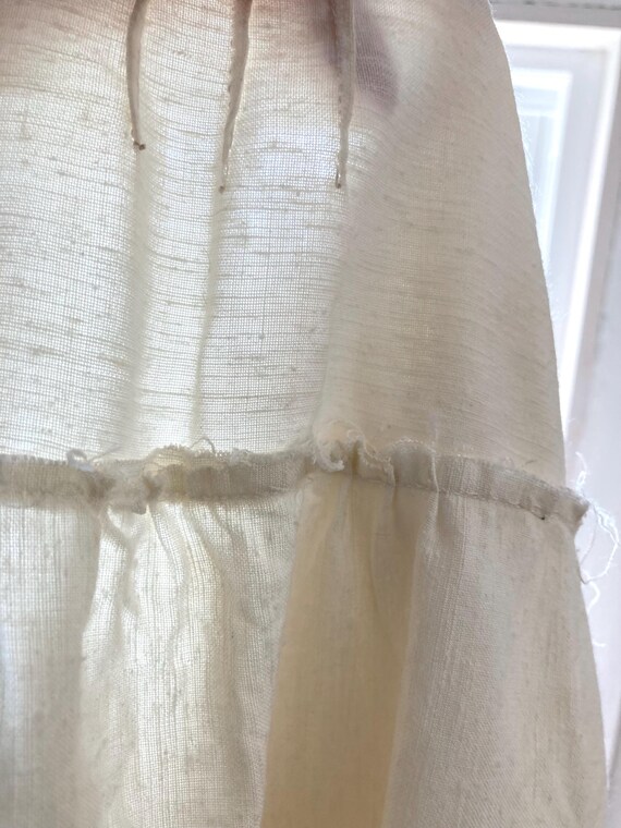 Antique French Linen Chemise Blouse: Paris Flea M… - image 3