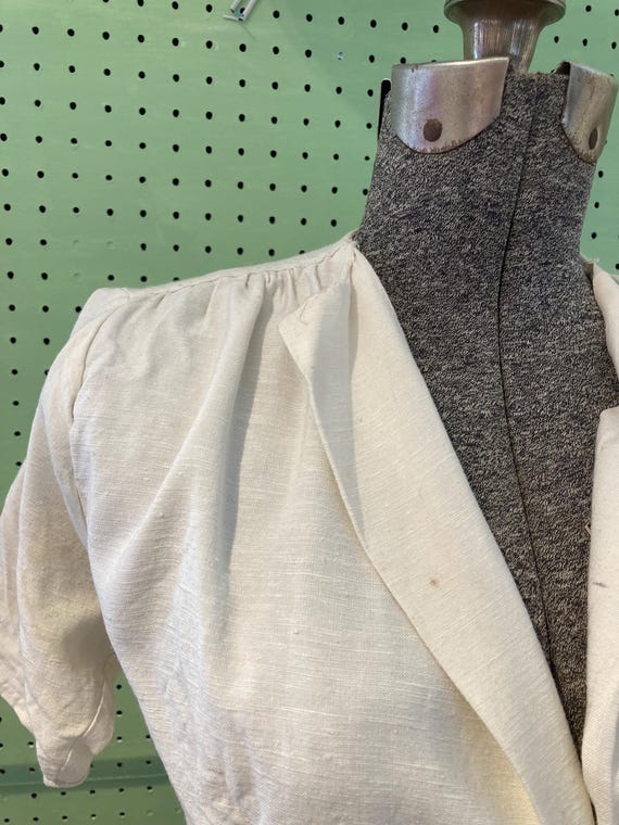 Antique French Linen Chemise Blouse: Paris Flea M… - image 1