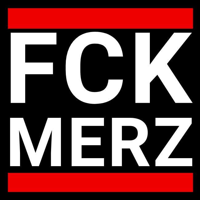 FCK MERZ Sticker – Against the Chancellor